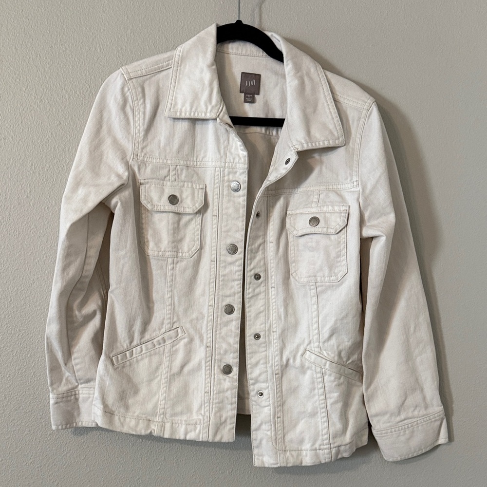 J.Jill White Jean Jacket